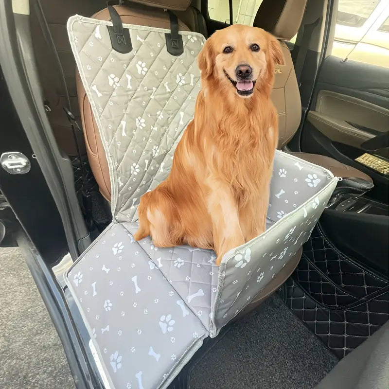 Cozy Fabric Dog Car Seat 8