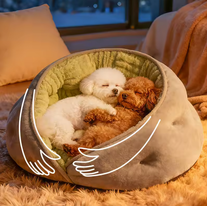 Cozy Faux Fur Dog Bed 2