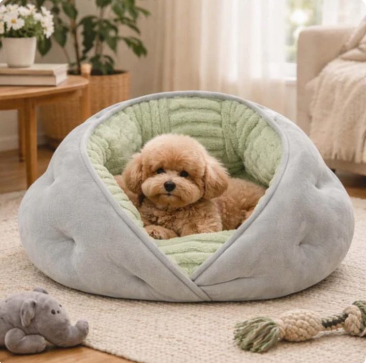 Cozy Faux Fur Dog Bed 5