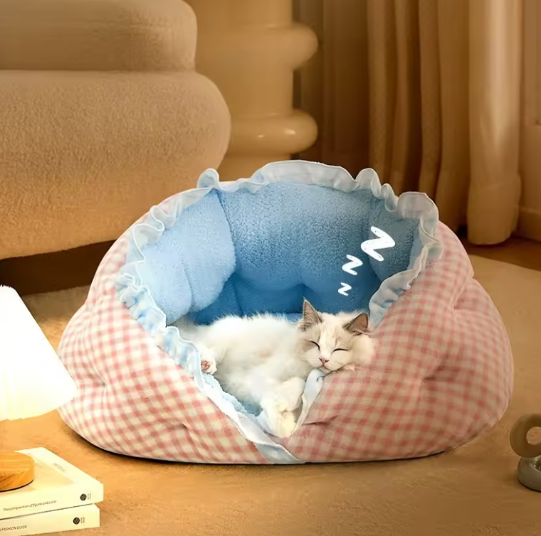 Cozy Faux Fur Dog Bed 6