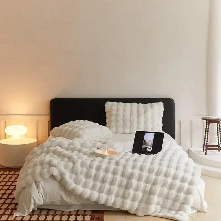 Cozy Faux Fur Travel Blanket 6