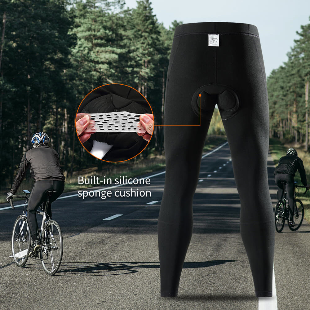 Cozy Fleece Men's Cycling Pants With Padding 6