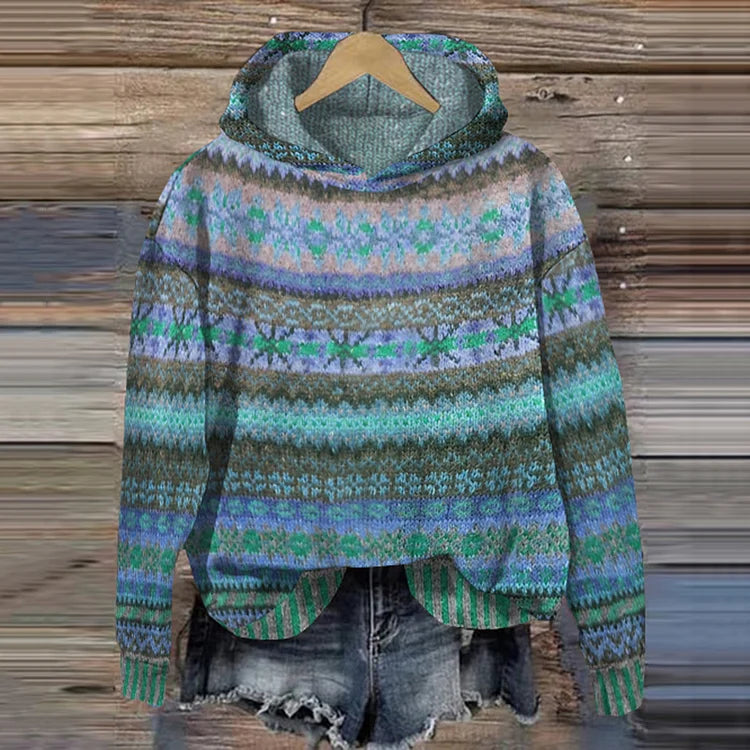 Cozy Knit Mens Hooded Sweater 1