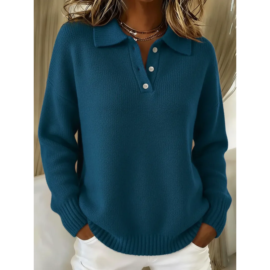 Cozy Knit Polo Sweater for Men 3