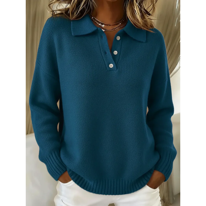 Cozy Knit Polo Sweater for Men 3