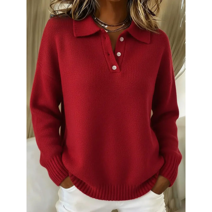 Cozy Knit Polo Sweater for Men 4