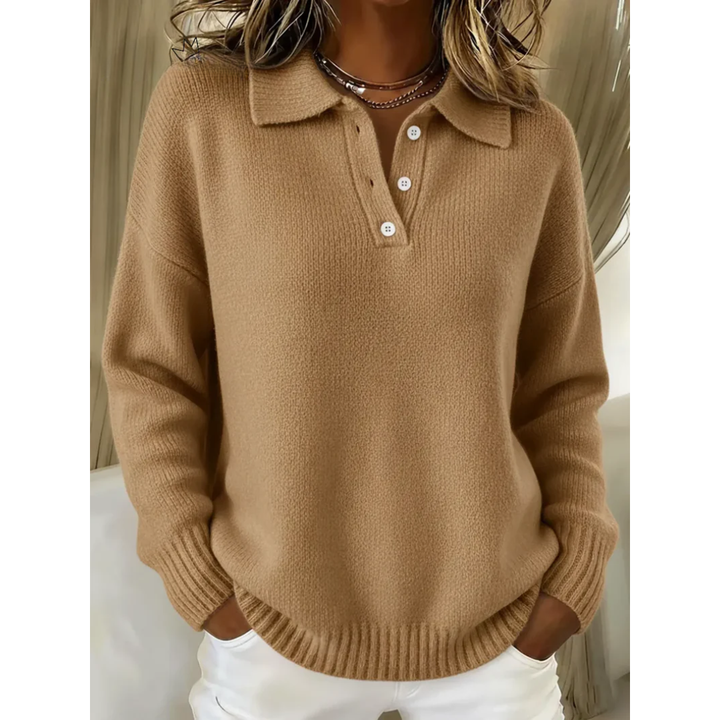 Cozy Knit Polo Sweater for Men 5