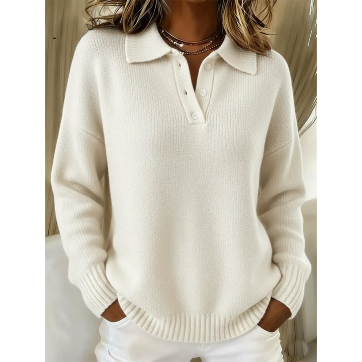 Cozy Knit Polo Sweater for Men 6