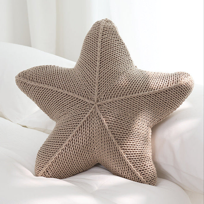 Cozy Knit Starfish Pillow 1
