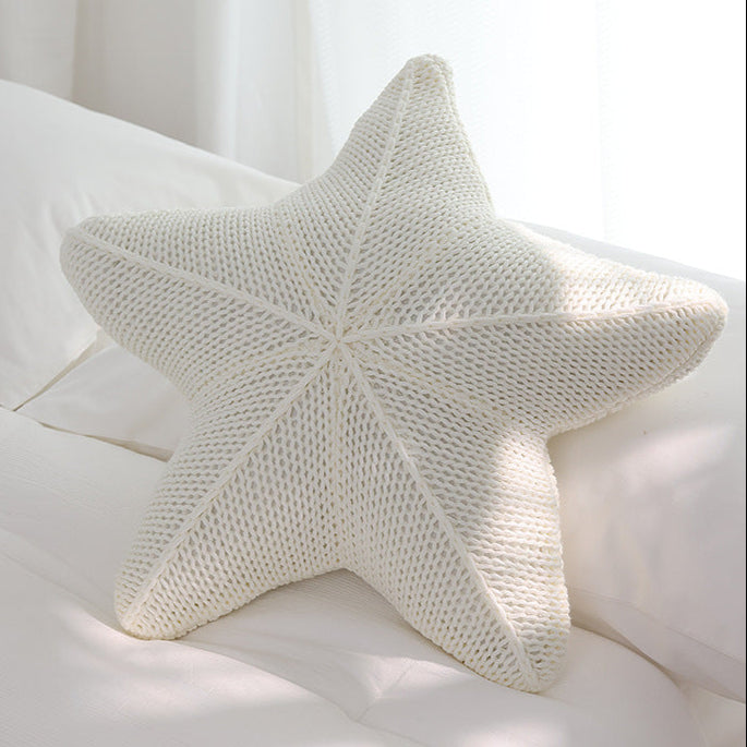 Cozy Knit Starfish Pillow 2