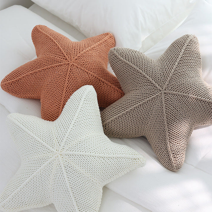 Cozy Knit Starfish Pillow 4