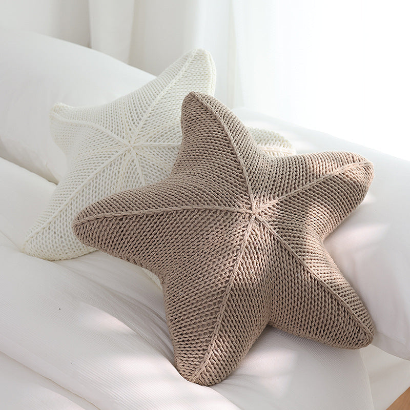 Cozy Knit Starfish Pillow 5