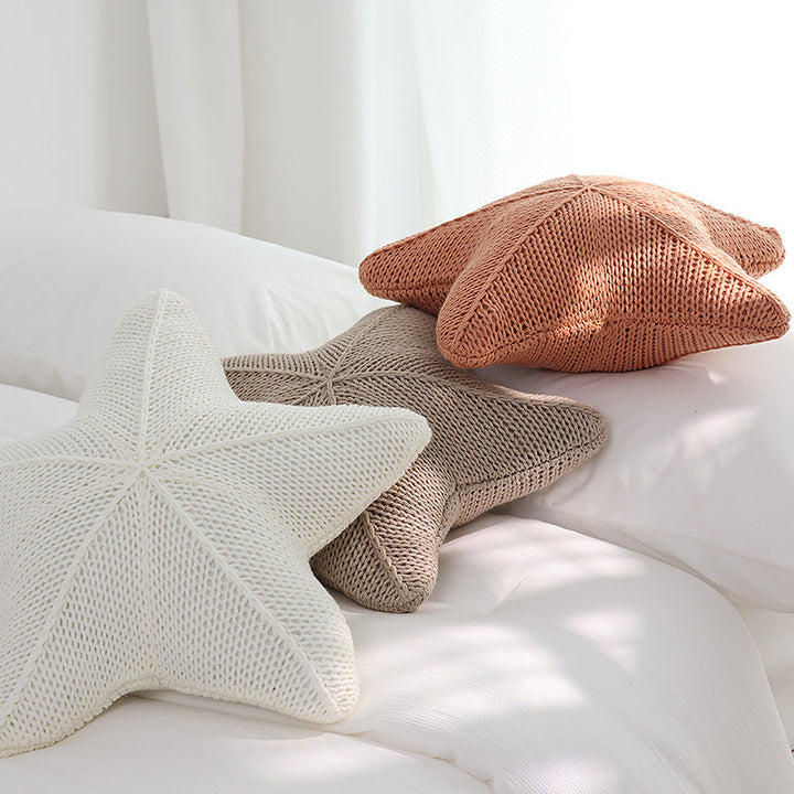 Cozy Knit Starfish Pillow 6