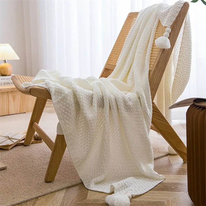 Cozy Knitted Acrylic Throw 0