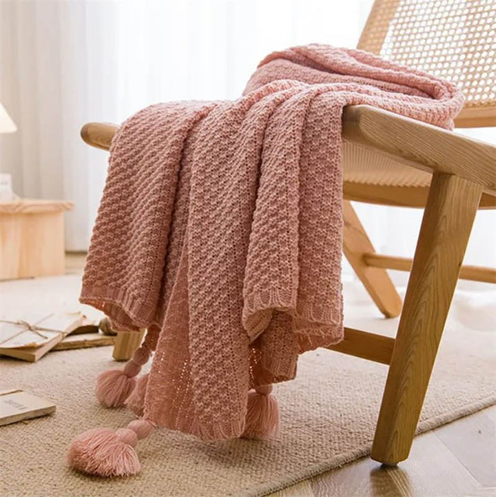 Cozy Knitted Acrylic Throw 10