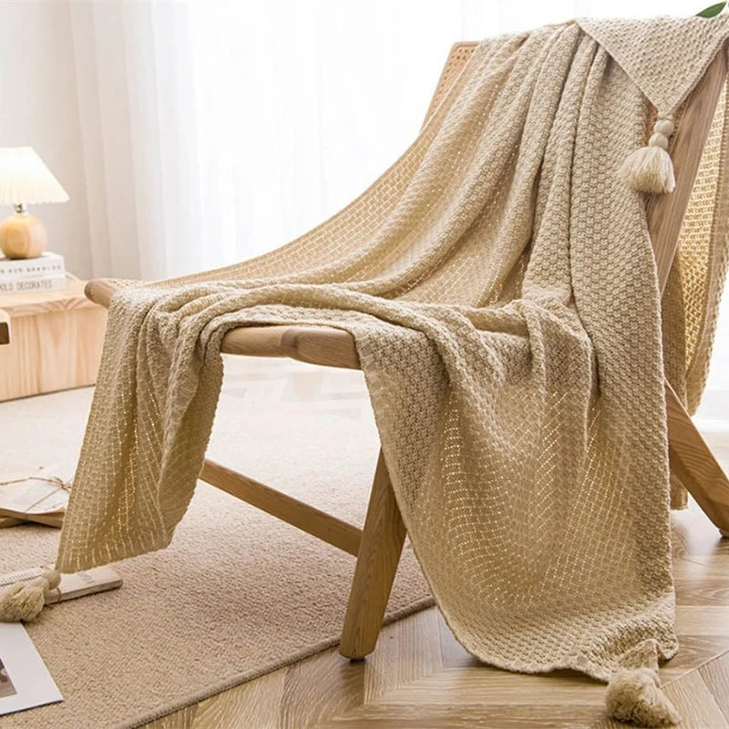 Cozy Knitted Acrylic Throw 7