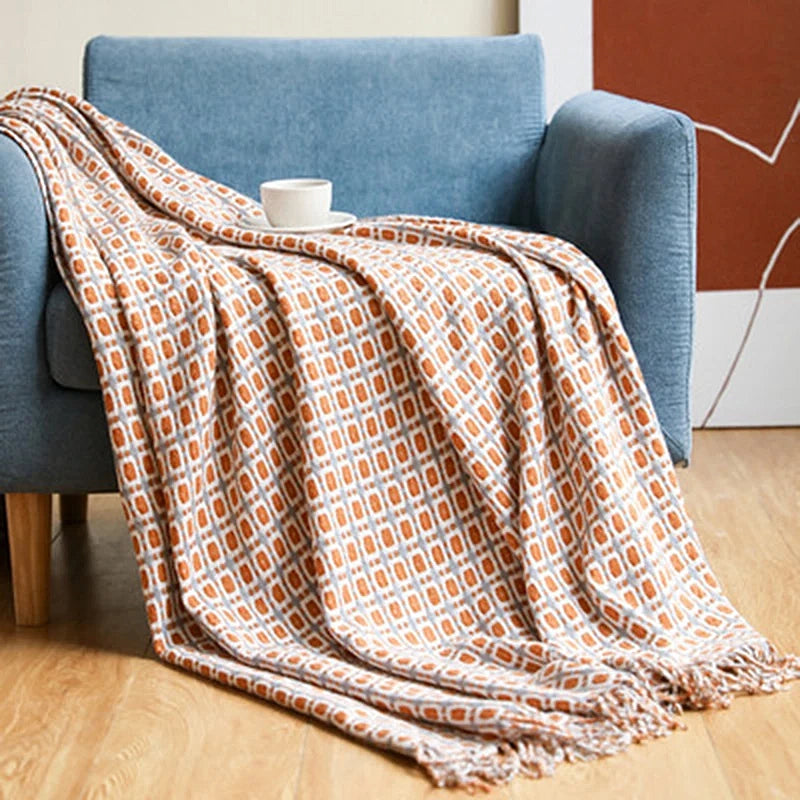 Cozy Knitted Throw Blanket 1