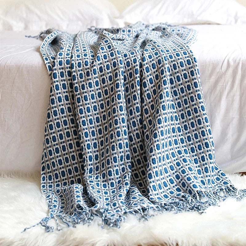 Cozy Knitted Throw Blanket 6
