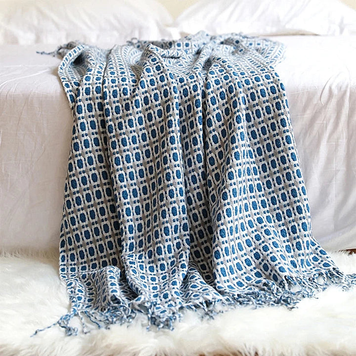 Cozy Knitted Throw Blanket 6