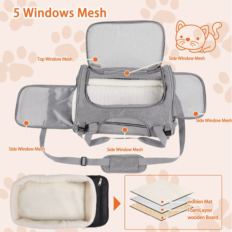 Cozy Mesh Pet Carrier 7