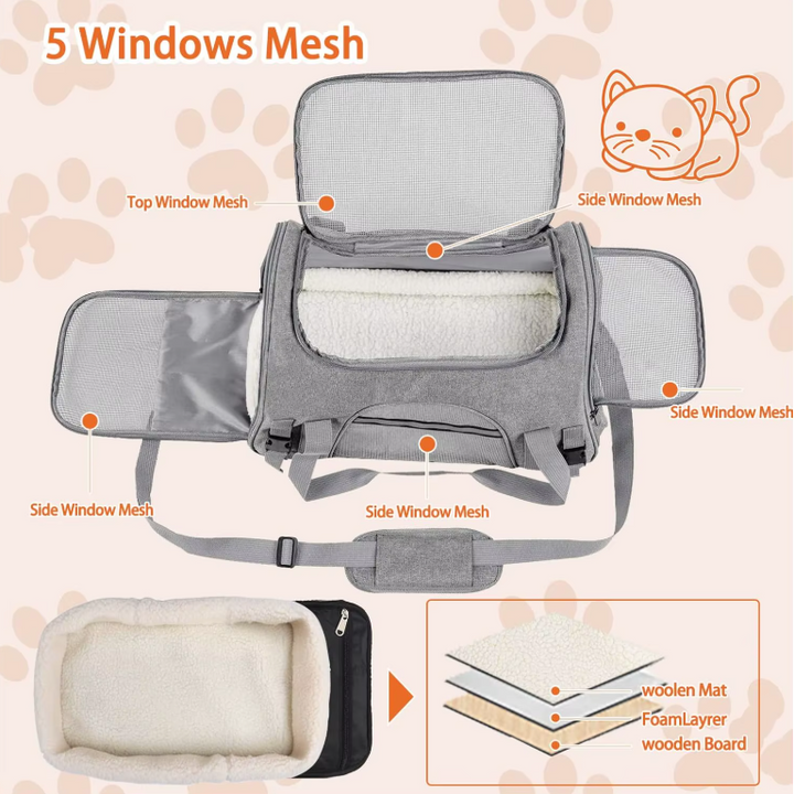 Cozy Mesh Pet Carrier 7