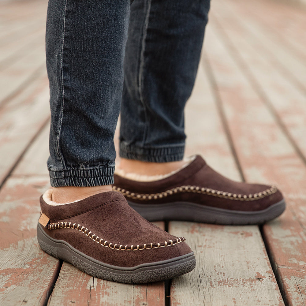 Cozy Microsuede Mens Slippers 7