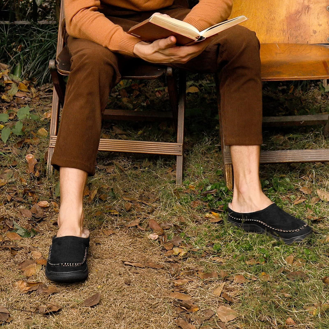 Cozy Microsuede Mens Slippers 8