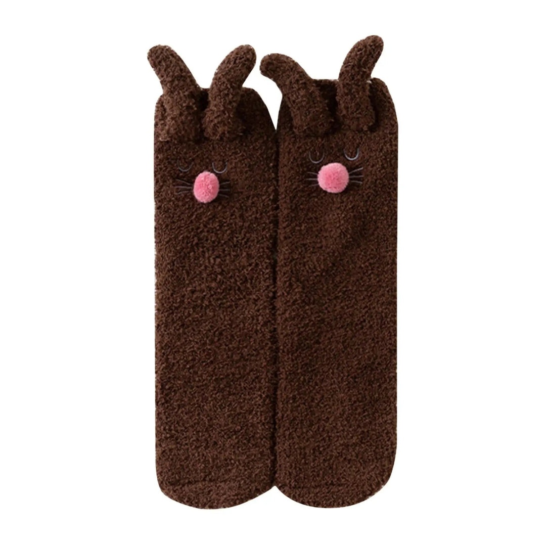 Cozy Sherpa Bunny Socks 10