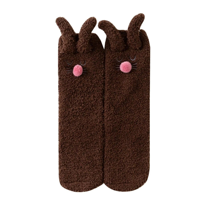 Cozy Sherpa Bunny Socks 10