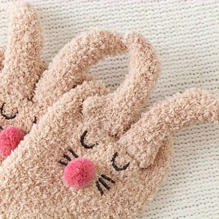 Cozy Sherpa Bunny Socks 3