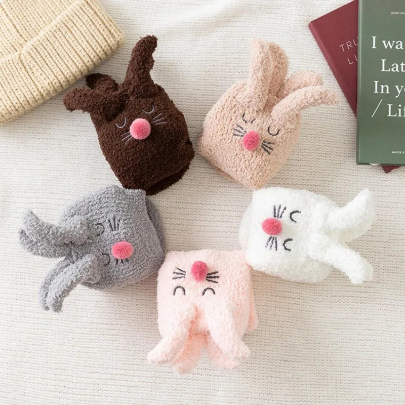 Cozy Sherpa Bunny Socks 6