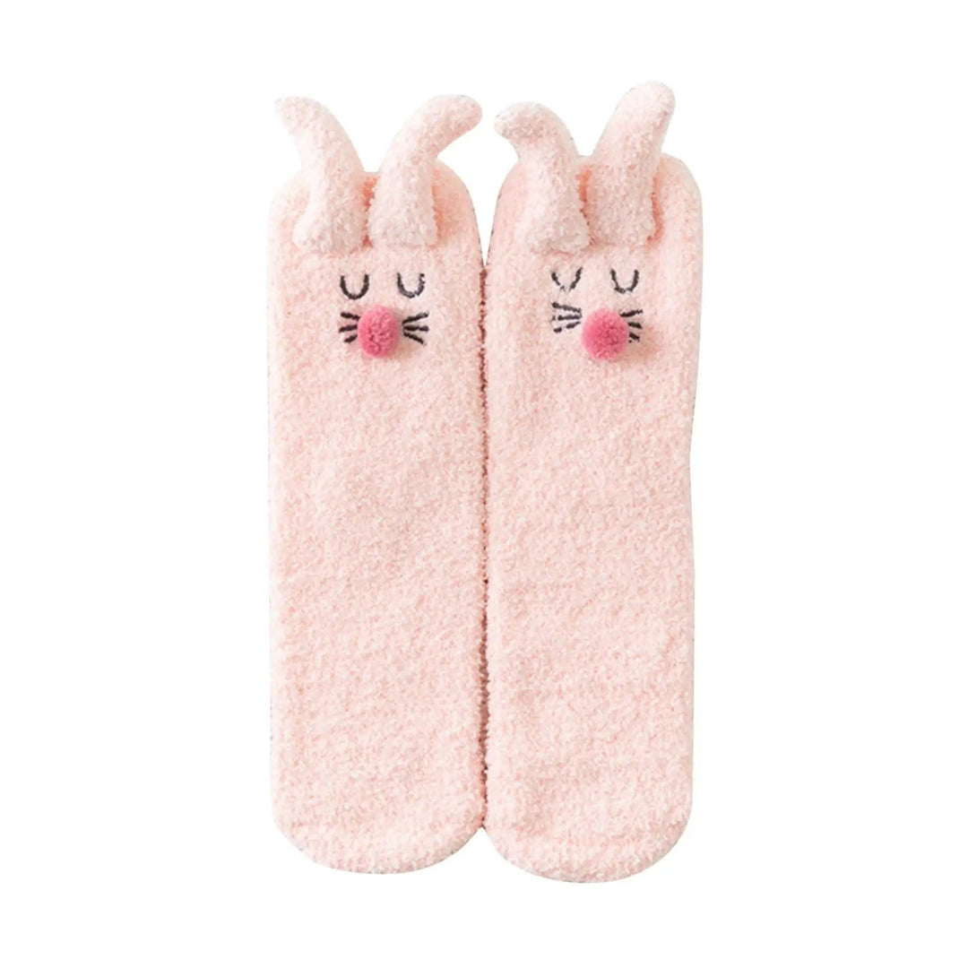 Cozy Sherpa Bunny Socks 8