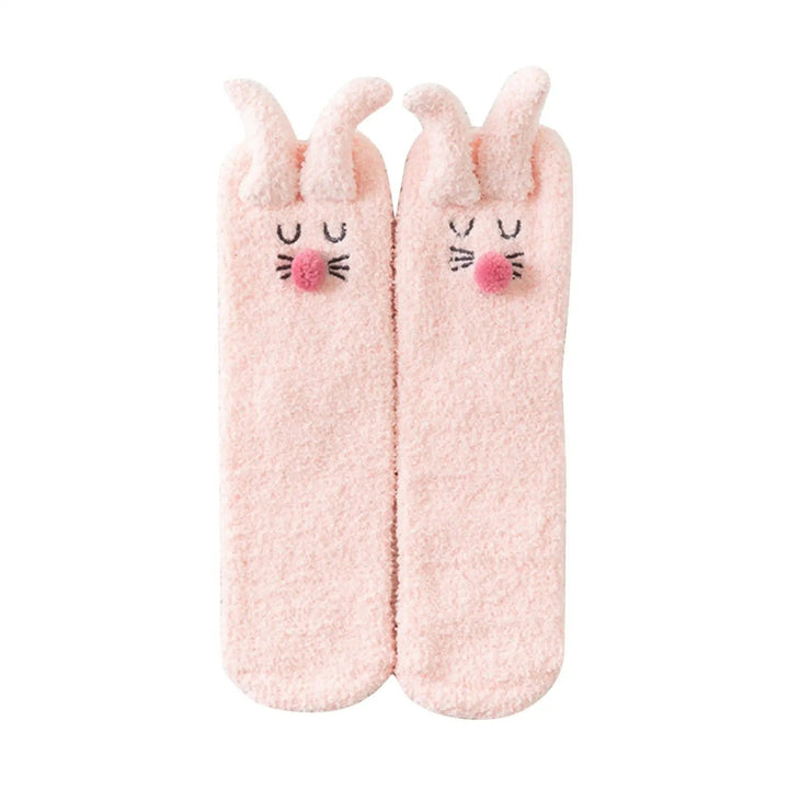 Cozy Sherpa Bunny Socks 8