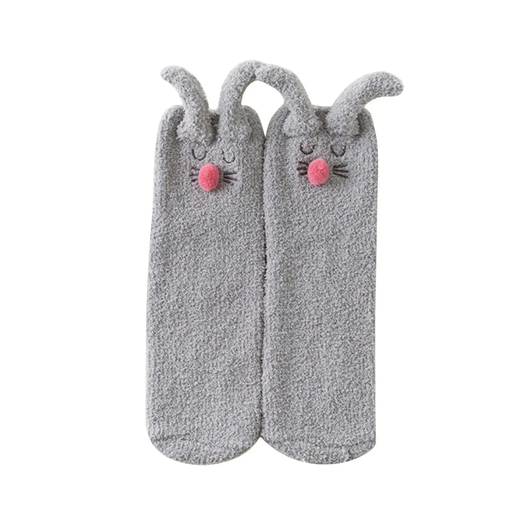 Cozy Sherpa Bunny Socks 9