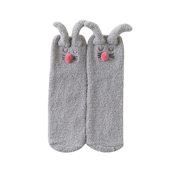 Cozy Sherpa Bunny Socks 9