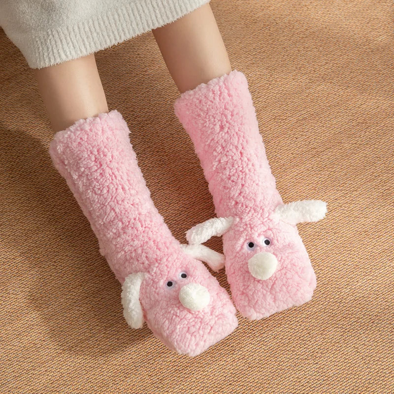 Cozy Sherpa Dog Socks 1