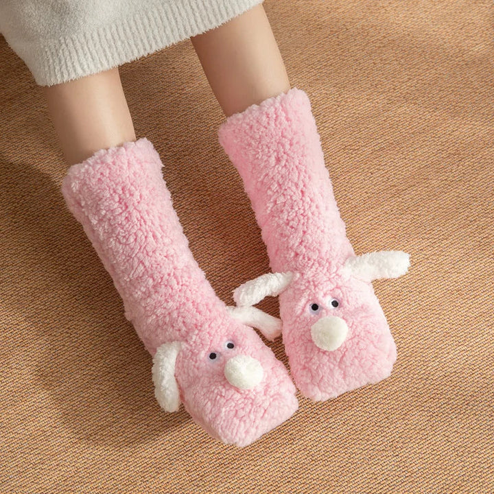 Cozy Sherpa Dog Socks 1