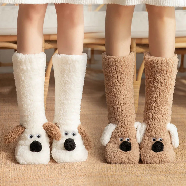 Cozy Sherpa Dog Socks 3