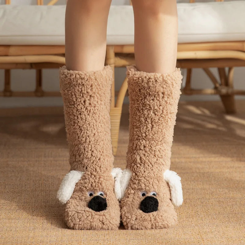 Cozy Sherpa Dog Socks 7