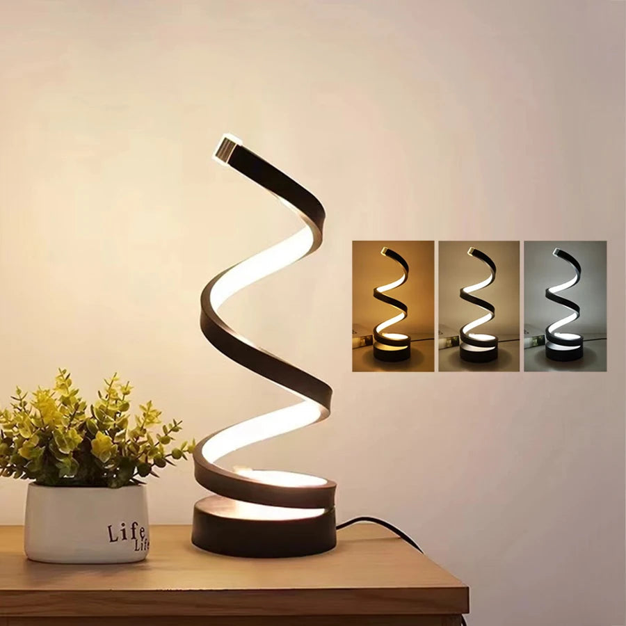 Cozy Spiral LED Light Fixture 1