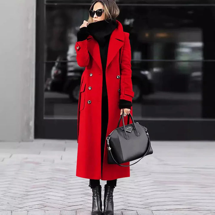 Cozy Tweed Long Women's Coat 0