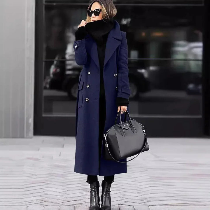 Cozy Tweed Long Women's Coat 1
