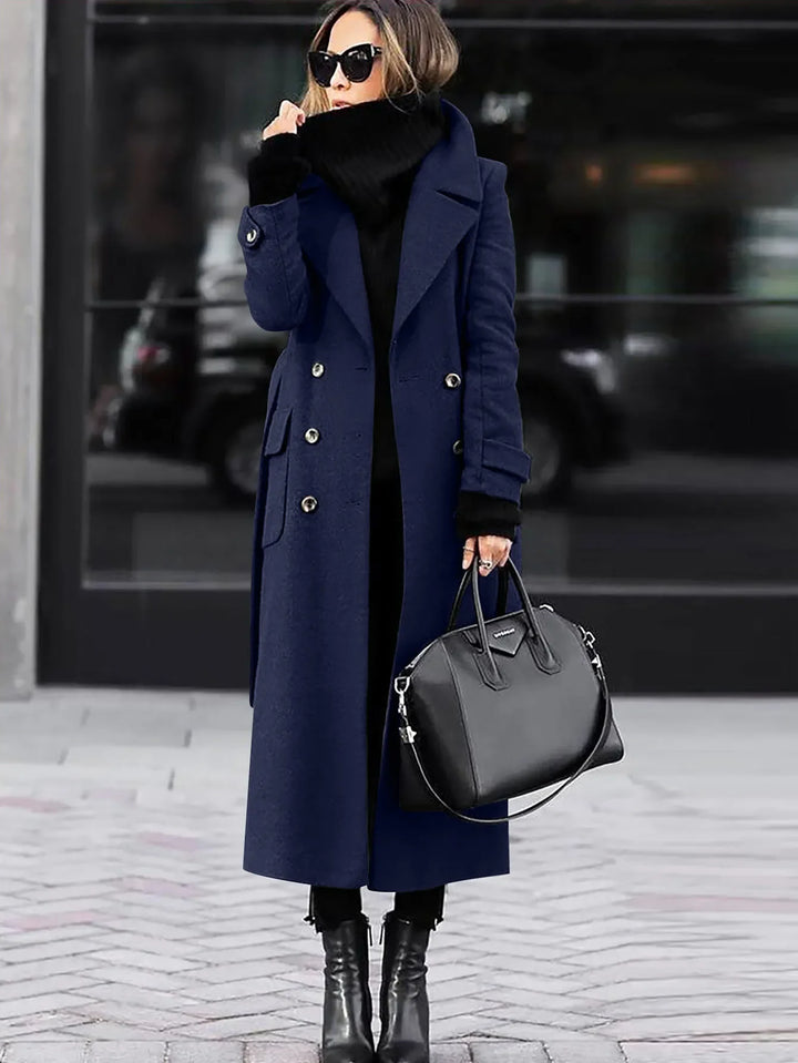 Cozy Tweed Long Women's Coat 10