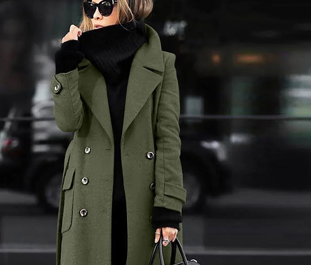 Cozy Tweed Long Women's Coat 5