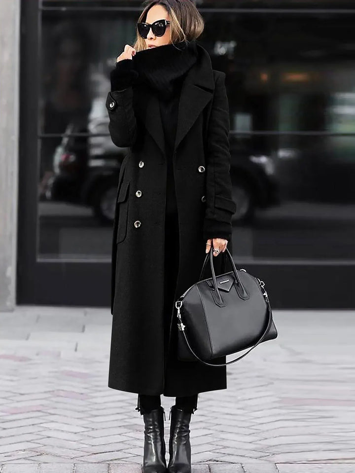 Cozy Tweed Long Women's Coat 6