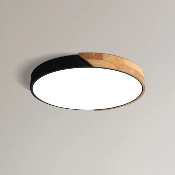 Cozy Wooden Flush Mount Ceiling Light 0