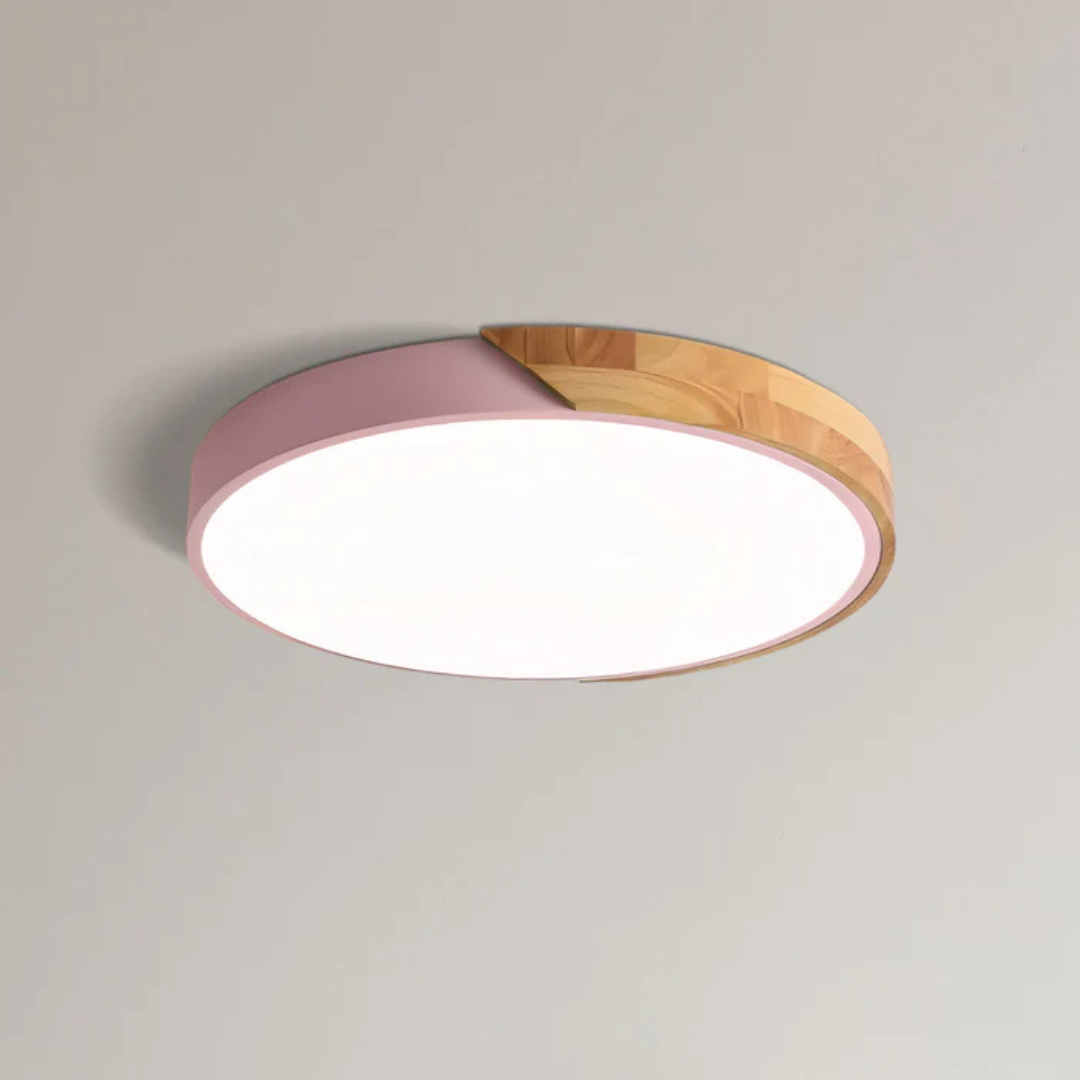 Cozy Wooden Flush Mount Ceiling Light 2