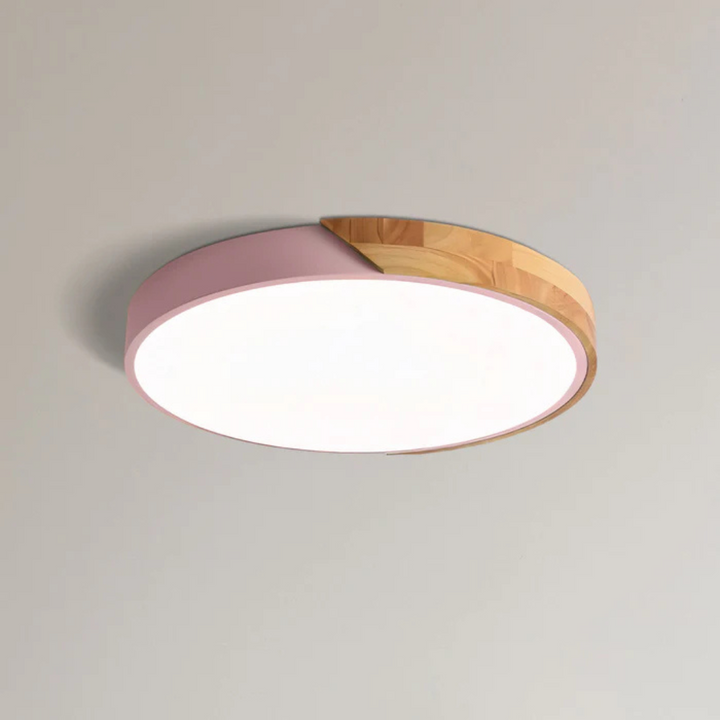 Cozy Wooden Flush Mount Ceiling Light 2