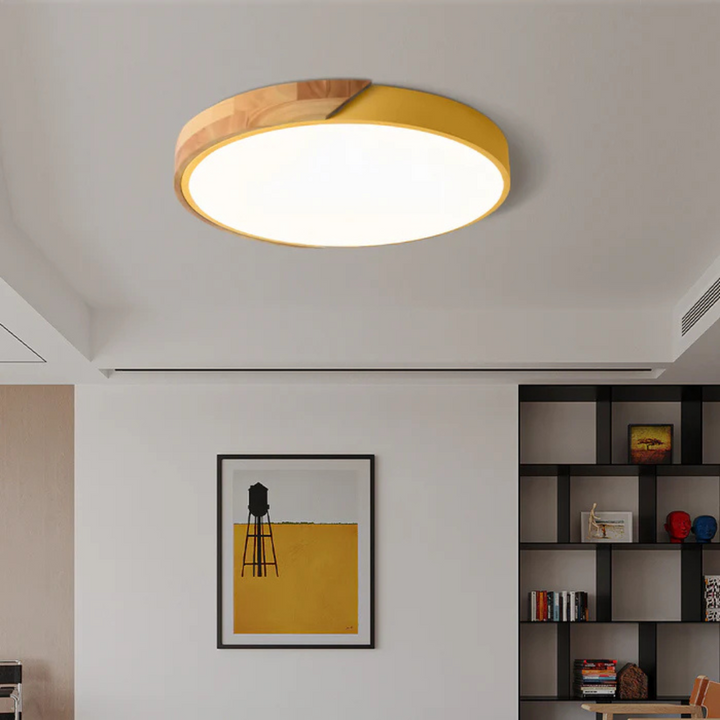 Cozy Wooden Flush Mount Ceiling Light 3