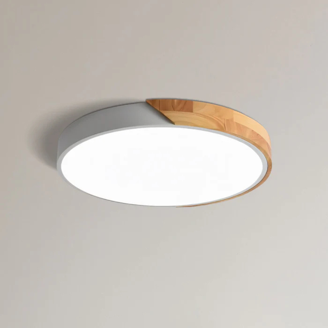 Cozy Wooden Flush Mount Ceiling Light 4